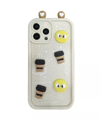 Чохол TPU Toys Case with Ears для Apple iPhone 15 Pro (6.1") Sand