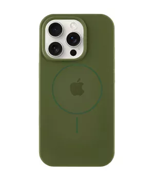Чехол Silicone Case Full Protective (AA) with MagSafe для Apple iPhone 15 Pro (6.1") Зеленый / Cyprus Green