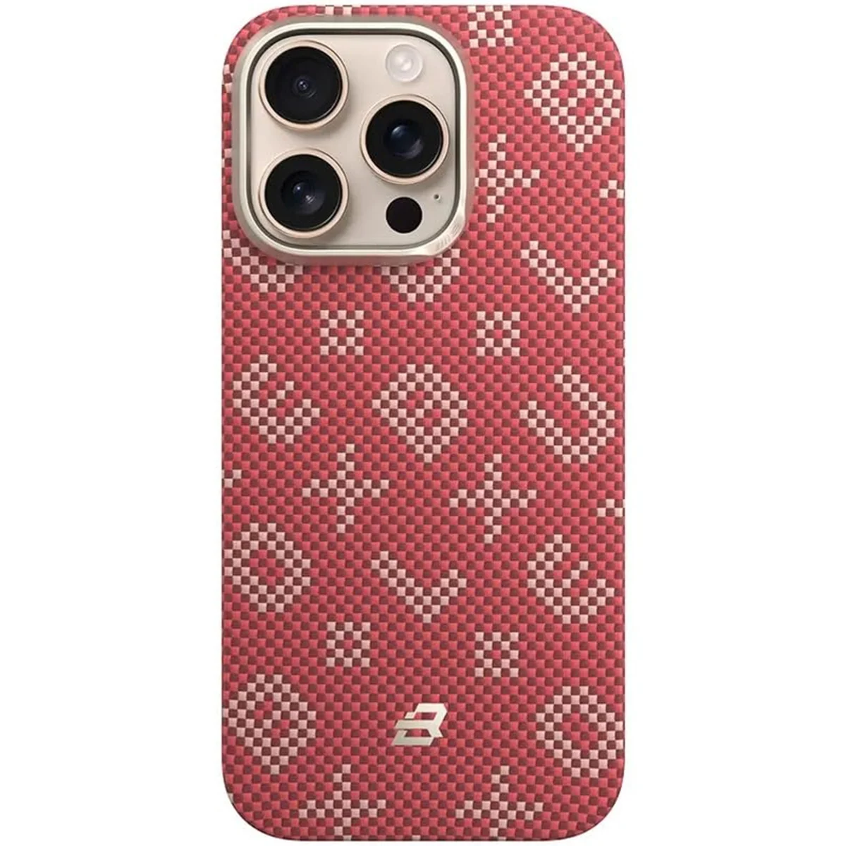 TPU+PC чохол Blueo Gilded Tactile Woven with MagSafe для Apple iPhone 15 Pro (6.1") Red