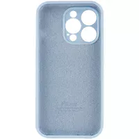 Чехол Silicone Case Full Camera Protective (AA) для Apple iPhone 15 Pro (6.1") Голубой / Sweet Blue