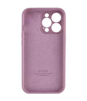 Чехол Silicone Case Full Camera Protective (AA) для Apple iPhone 15 Pro (6.1") Лиловый / Lilac Pride