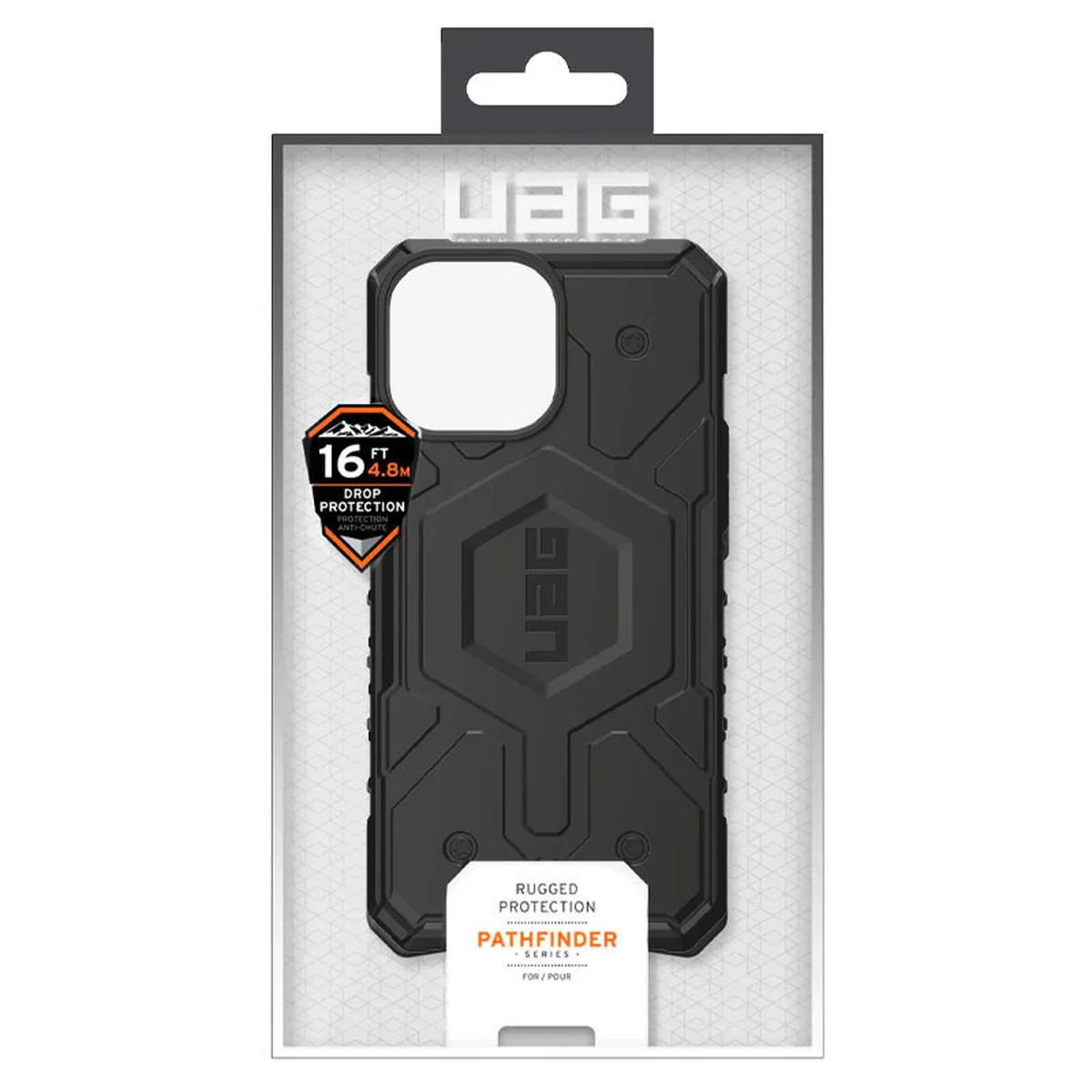 Ударопрочный чехол UAG Pathfinder with MagSafe для Apple iPhone 15 Pro (6.1") Черный