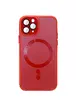 Чехол TPU+Glass Sapphire Midnight with MagSafe для Apple iPhone 15 Pro (6.1") Красный / Red