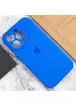 Чохол Silicone Case Full Camera Protective (AA) Apple iPhone 15 Pro (6.1") Синій / Capri Blue