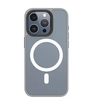 TPU+PC чохол Blueo Skin Friendly Frosted with MagSafe для Apple iPhone 15 Pro (6.1") Сірий