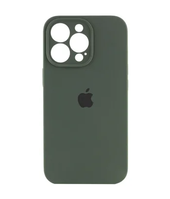 Чохол Silicone Case Full Camera Protective (AA) для Apple iPhone 15 Pro (6.1") Зелений / Cyprus Green