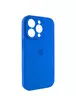 Чохол Silicone Case Full Camera Protective (AA) Apple iPhone 15 Pro (6.1") Синій / Capri Blue