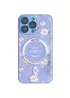 TPU+PC чехол Secret Garden with MagSafe для Apple iPhone 15 Pro (6.1") Lilac