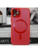 Чехол TPU+Glass Sapphire Midnight with MagSafe для Apple iPhone 15 Pro (6.1") Красный / Red
