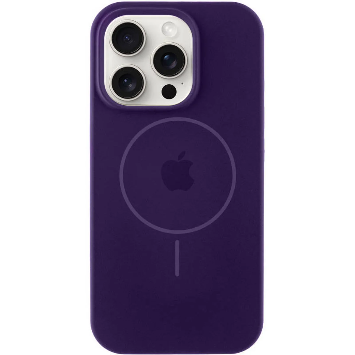 Чохол Silicone Case Full Protective (AA) with MagSafe для Apple iPhone 15 Pro (6.1") Фіолетовий / Amethyst