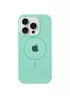 Чохол Silicone Case Full Protective (AA) with MagSafe для Apple iPhone 15 Pro (6.1") Зелений / Spearmint