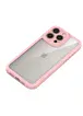 TPU чехол Transparent + Colour 1,5mm для Apple iPhone 15 Pro (6.1") Pink
