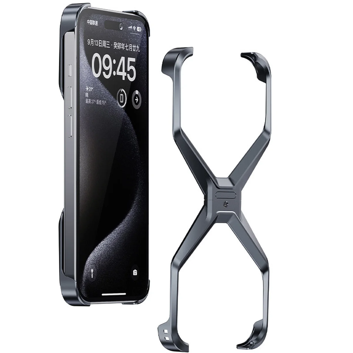 Чохол Bumper X для Apple iPhone 15 Pro (6.1") Black