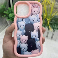 Чохол TPU Cloudy Pictures для Apple iPhone 15 Pro (6.1") Bears