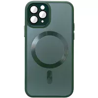 Чохол TPU+Glass Sapphire Midnight with MagSafe для Apple iPhone 15 Pro (6.1") Зелений / Forest green