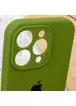 Чехол Silicone Case Full Camera Protective (AA) для Apple iPhone 15 Pro (6.1") Зеленый / Dark Olive