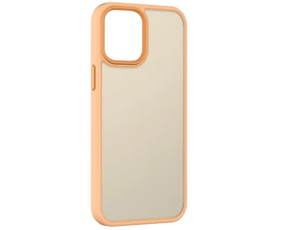 TPU+PC чехол Metal Buttons для Apple iPhone 15 Pro (6.1") Персиковый