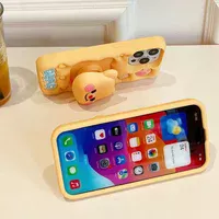 Силиконовый чехол Funny 3D для Apple iPhone 15 Pro (6.1") Little bear