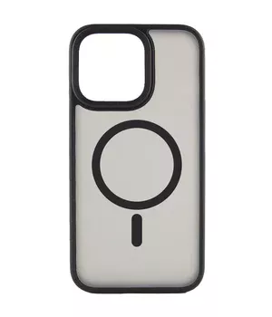 TPU+PC чохол Metal Buttons with MagSafe для Apple iPhone 15 Pro (6.1") Чорний