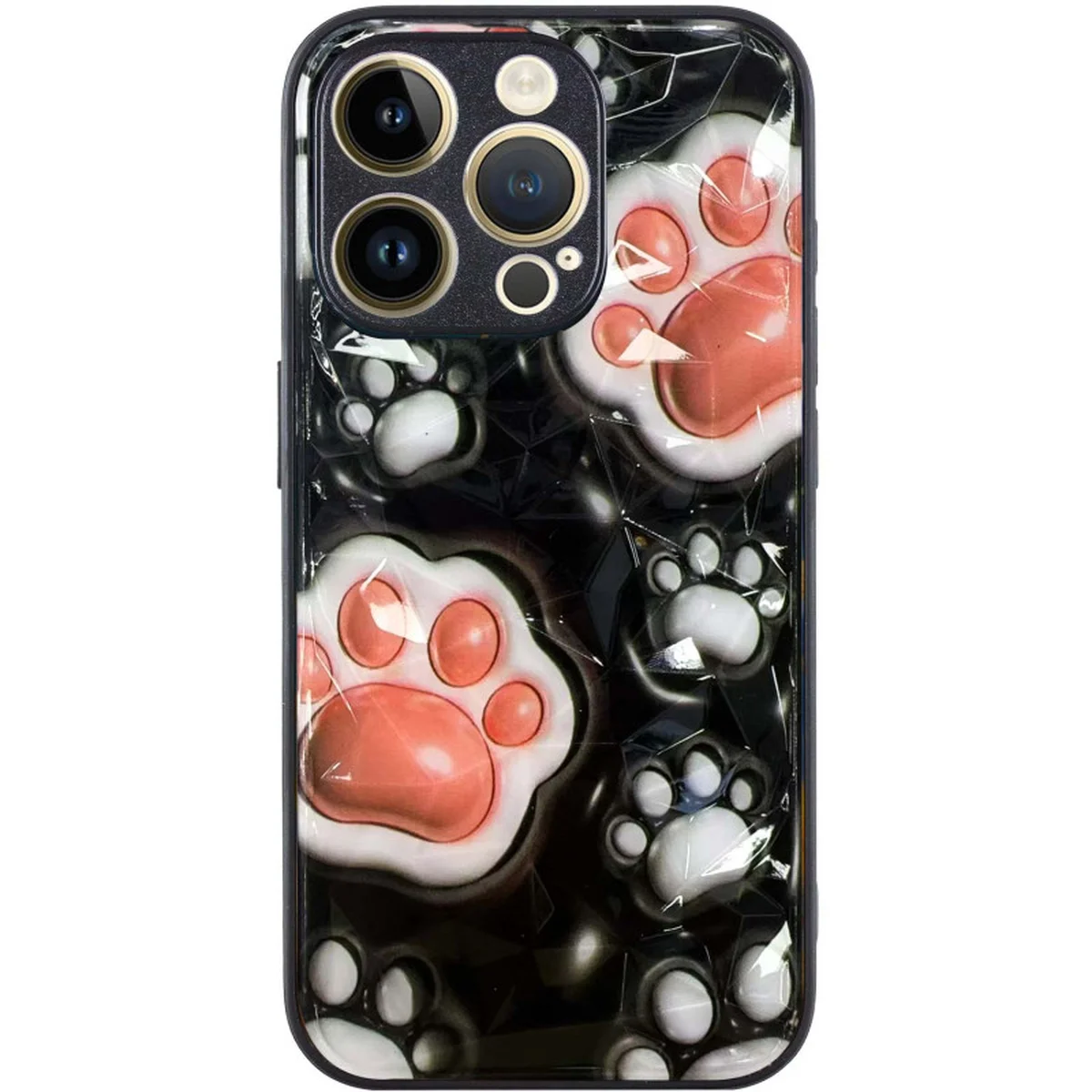 TPU+PC чехол Prisma Plushie для Apple iPhone 15 Pro (6.1") Paws