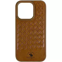 Кожаный чехол Polo Santa Barbara для Apple iPhone 15 Pro (6.1") Brown