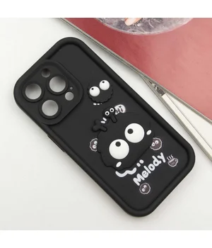 Чехол TPU Toys Case для Apple iPhone 15 Pro (6.1") Black / Melody