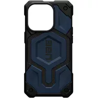 Ударопрочный чехол UAG Monarch Pro with MagSafe Leather для Apple iPhone 15 Pro (6.1") Синий