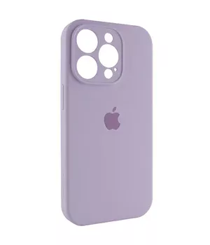 Чехол Silicone Case Full Camera Protective (AA) для Apple iPhone 15 Pro (6.1") Сиреневый / Lilac