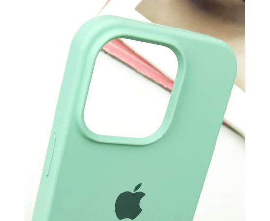 Чохол Silicone Case Full Protective (AA) для Apple iPhone 15 Pro (6.1") Бірюзовий / Turquoise