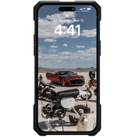 Ударостійкий чохол UAG Monarch Pro with MagSafe Leather для Apple iPhone 15 Pro (6.1") Синій