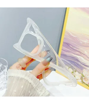 Чехол TPU Cat для Apple iPhone 15 Pro (6.1") Transparent
