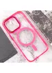 Чехол TPU Iris with MagSafe для Apple iPhone 15 Pro (6.1") Малиновый