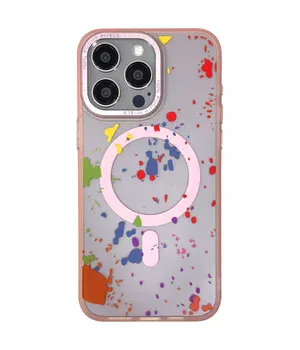 Чохол TPU+PC Flush with MagSafe для Apple iPhone 15 Pro (6.1") Baby pink