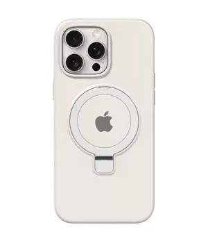 Чехол Silicone Case Full Protective with Ring для Apple iPhone 15 Pro (6.1") White