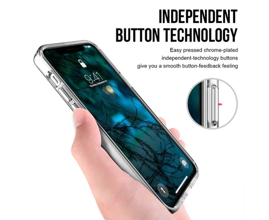 Чохол TPU Space Case transparent для Apple iPhone 15 Pro (6.1") Прозорий