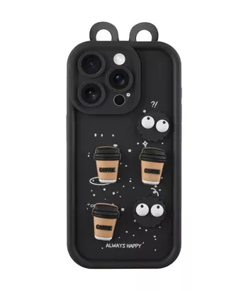 Чохол TPU Toys Case with Ears для Apple iPhone 15 Pro (6.1") Black