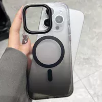 Чехол TPU+PC Shadow with MagSafe для Apple iPhone 15 Pro (6.1") Black