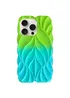 TPU чохол Leaf для Apple iPhone 15 Pro (6.1") Green / Aqua