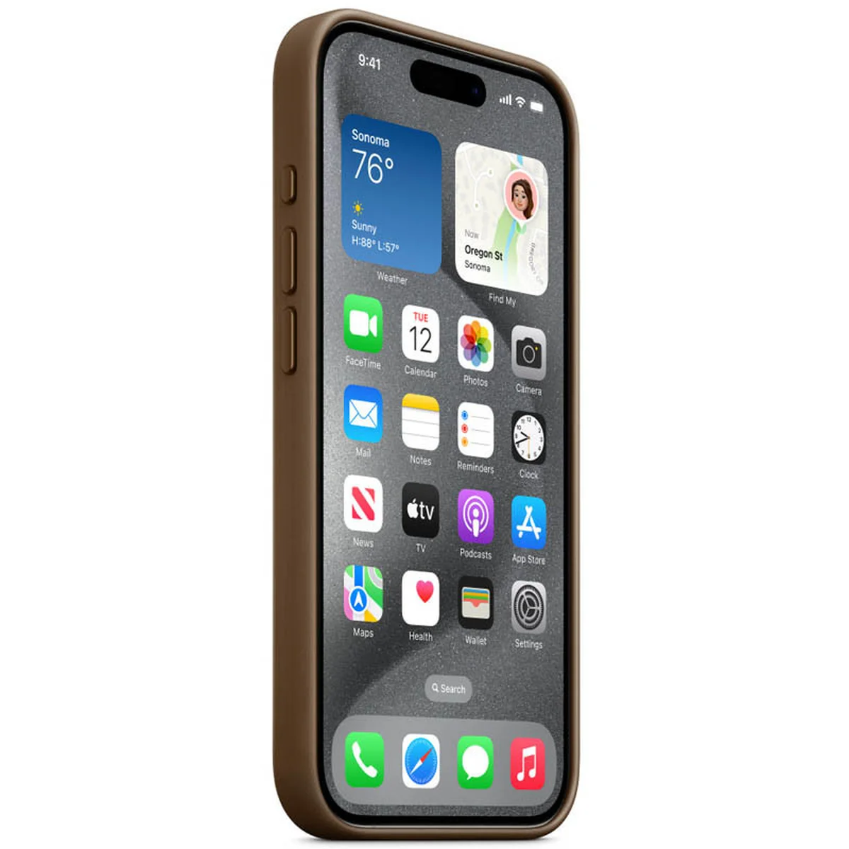 Чохол FineWoven (AAA) with MagSafe для Apple iPhone 15 Pro (6.1") Taupe