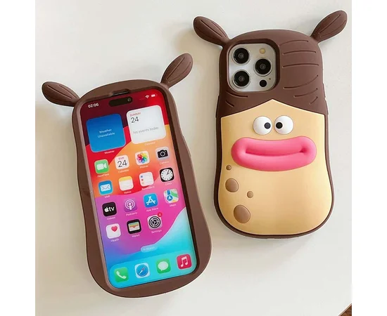 Силіконовий чохол Funny 3D для Apple iPhone 15 Pro (6.1") He