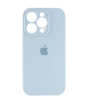 Чохол Silicone Case Full Camera Protective (AA) для Apple iPhone 15 Pro (6.1") Синій / Sweet Blue