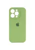 Чохол Silicone Case Full Camera Protective (AA) Apple iPhone 15 Pro (6.1") М'ятний / Mint