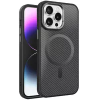 Чехол TPU+PC Carbon Mirage with MagSafe для Apple iPhone 15 Pro (6.1") Black