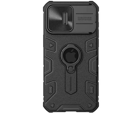 TPU+PC чехол Nillkin CamShield Armor (шторка на камеру) для Apple iPhone 15 Pro (6.1") Черный