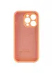 Чохол Silicone Case Full Camera Protective (AA) Apple iPhone 15 Pro (6.1") Помаранчевий / Cantaloupe