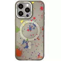 Чехол TPU+PC Flush with MagSafe для Apple iPhone 15 Pro (6.1") Titanium grey