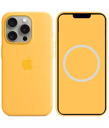 Чохол Silicone case (AAA) full with Magsafe and Animation для Apple iPhone 15 Pro (6.1") Жовтий / Sunshine Чохол Silicone case (AAA) full with Magsafe and Animation для Apple iPhone 15 Pro (6.1") Жовтий / Sunshine