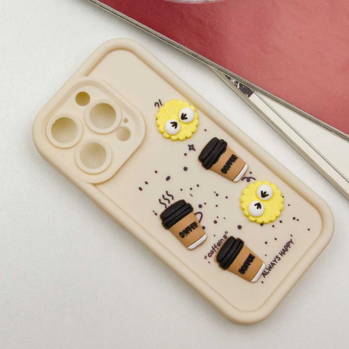 Чехол TPU Toys Case для Apple iPhone 15 Pro (6.1") Sand / Always Happy