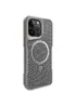 TPU+PC чохол Metal Buttons with MagSafe Carbon Ring для Apple iPhone 15 Pro (6.1") Сірий