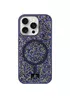 TPU чохол Bling World Rock Diamond with MagSafe для Apple iPhone 15 Pro (6.1") Navy Blue